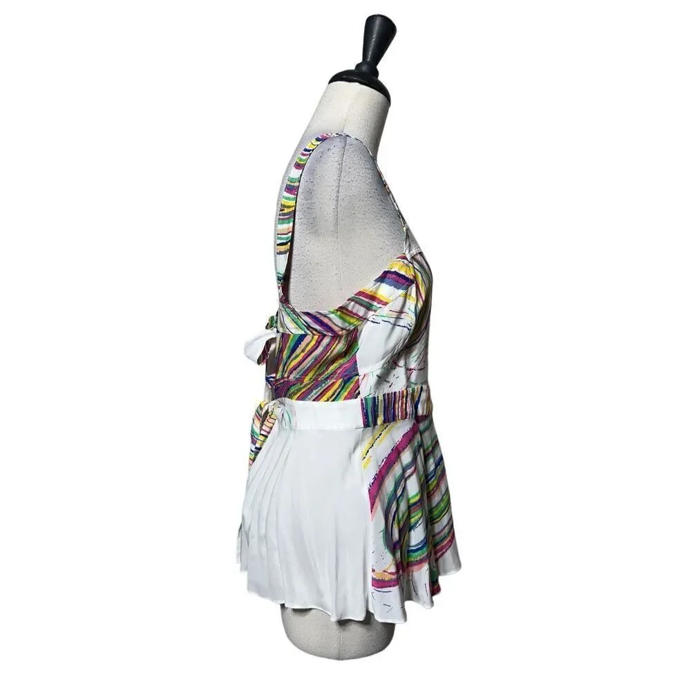 Plenty by Tracy Reese Anthropologie Bright Colored Sleeveless Top NWT Small
